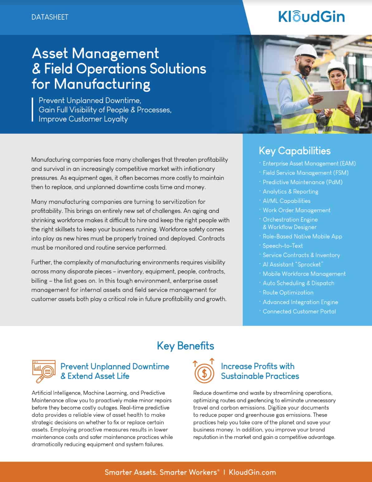 Asset Management and Field operations solutions for manufacturing