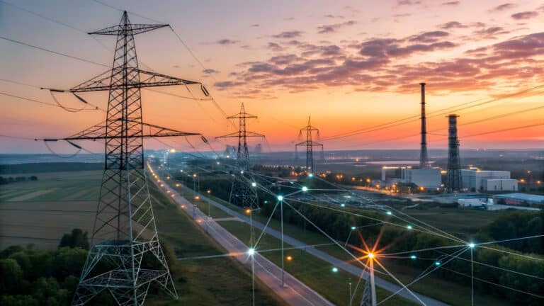 AI optimizing energy grid system